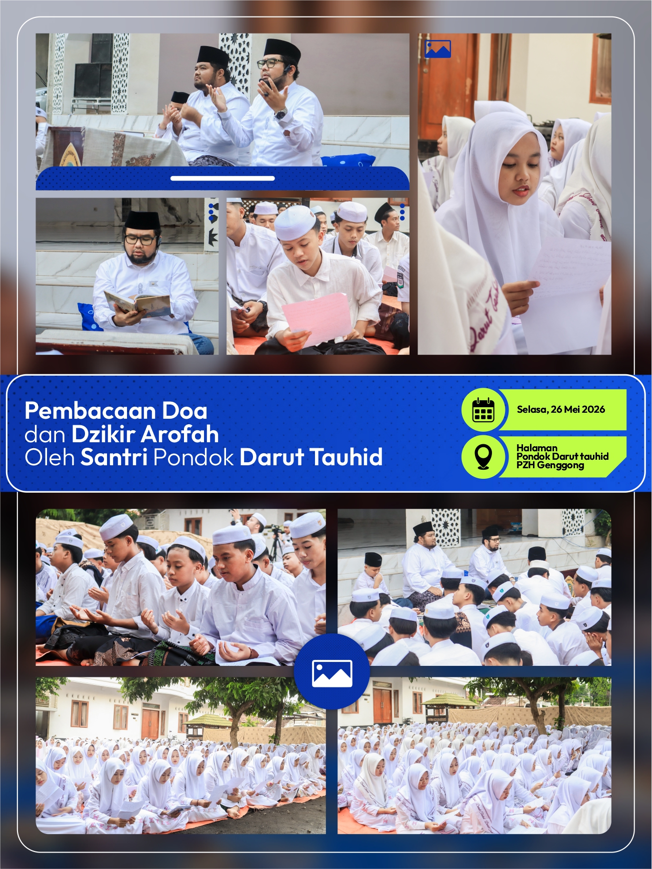 Pembacaan Doa dan Dzikir Arafah Pondok Darut Tauhid PZH Genggong